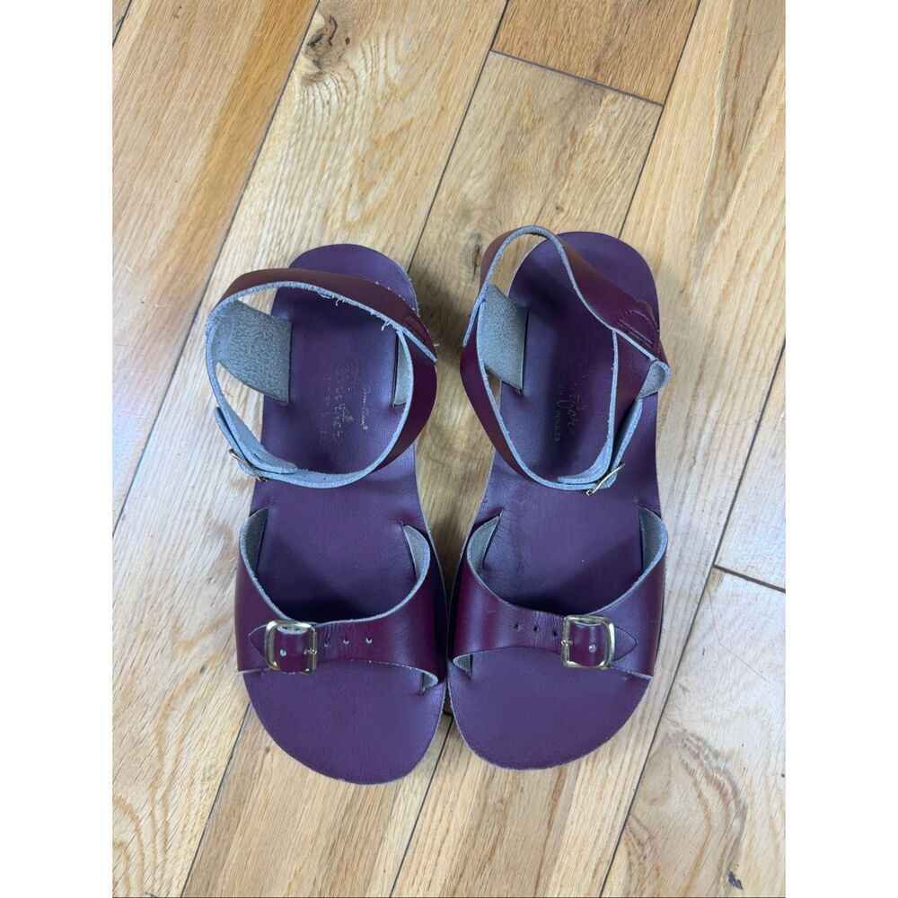 Saltwater Girls Purple Sandals Size 3